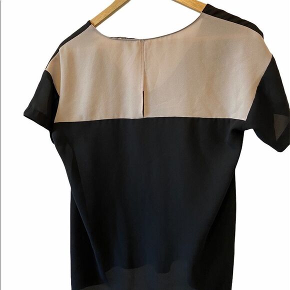 COLLECTIVE CONCEPTS Black&Tan Light Weight Top S - Picture 4 of 8